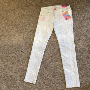 Snake print jrs size 9 jeans